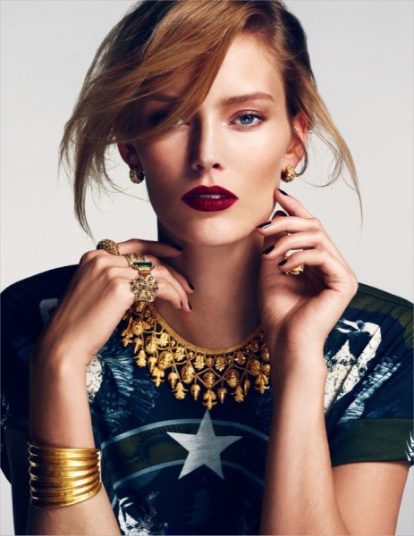 <b>Charlotte Cordes</b> Goes for the Gold in Emre Guven&#39;s Vogue Turkey Shoot - charlotte6-463x600