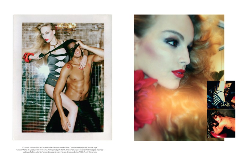 VanessaMeisel8 Vanessa Axente Emulates Jerry Hall for Vogue Italias December Issue by Steven Meisel