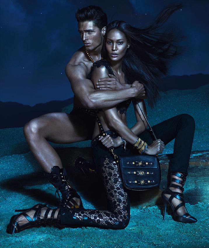 versacespring2 Versace Enlists Kate Moss, Daria Werbowy and Joan Smalls for its Spring 2013 Campaign
