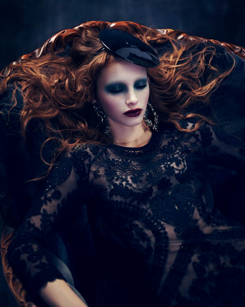 BeautyDress3 Ran and Maya Are Gothic Glam for Dress to Kill Magazine by Shayne Laverdière 