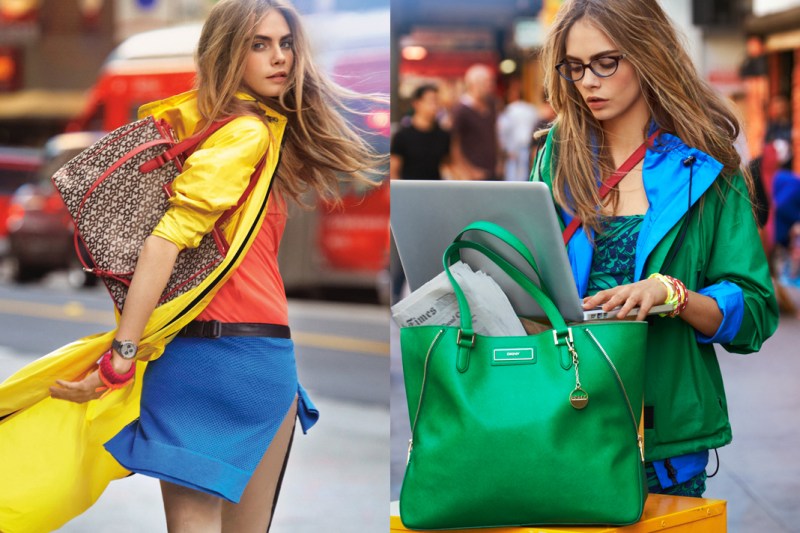 DKNYSpring5 Cara Delevingne is Techno Chic for DKNY Spring 2013 Campaign by Patrick Demarchelier