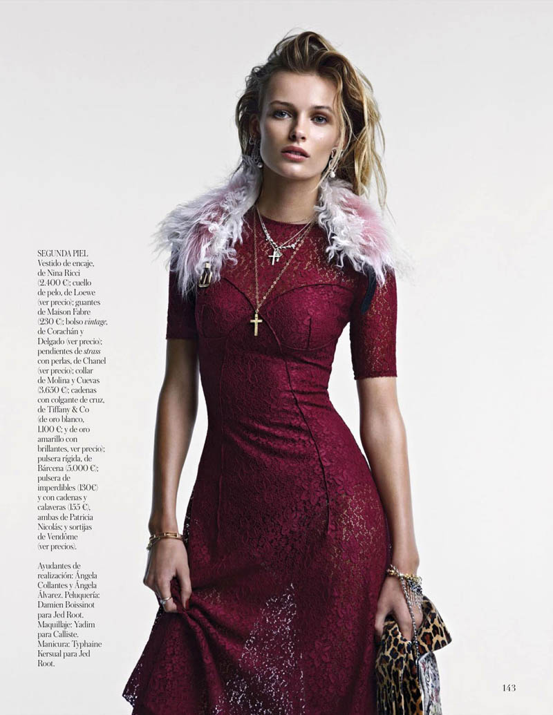 EditaDemarchelier11 Edita Vilkeviciute Poses for Patrick Demarchelier in Vogue Spains January Issue