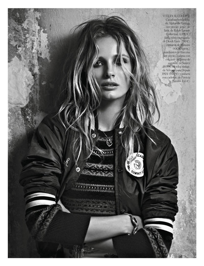 EditaDemarchelier6 Edita Vilkeviciute Poses for Patrick Demarchelier in Vogue Spains January Issue