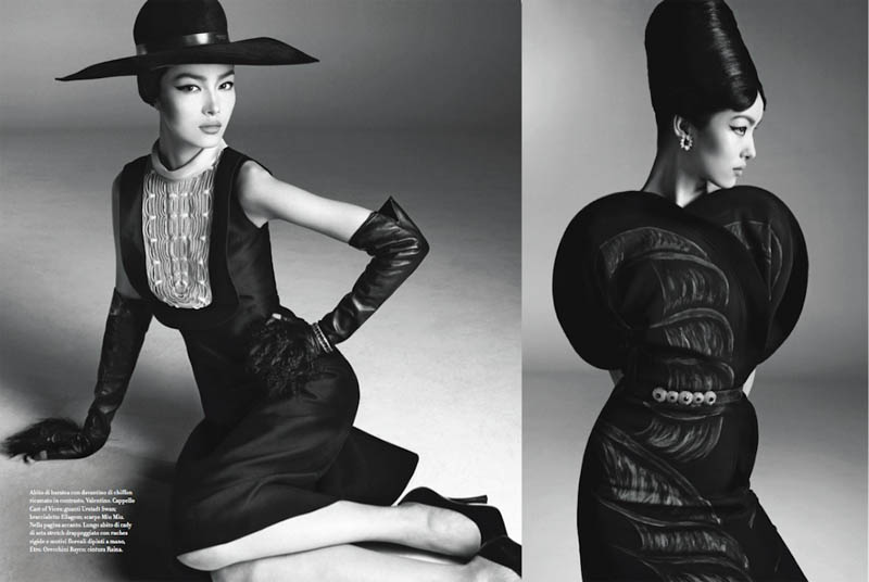 FeiFeiVogue2 Fei Fei Sun Wows for Vogue Italias January Issue by Steven Meisel