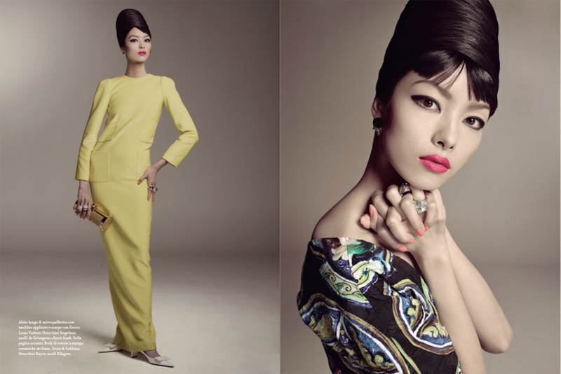 FeiFeiVogue3 Fei Fei Sun Wows for Vogue Italias January Issue by Steven Meisel