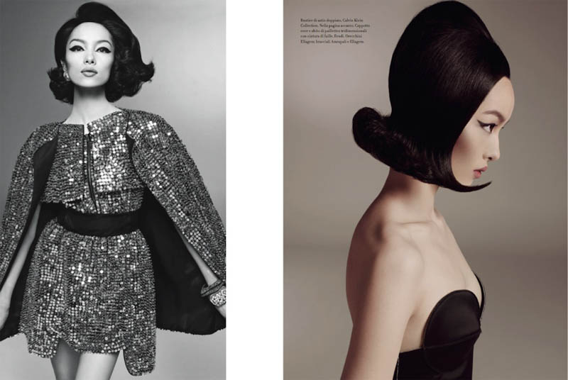 FeiFeiVogue5 Fei Fei Sun Wows for Vogue Italias January Issue by Steven Meisel