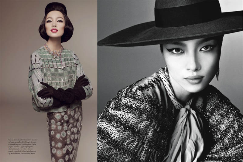 FeiFeiVogue6 Fei Fei Sun Wows for Vogue Italias January Issue by Steven Meisel