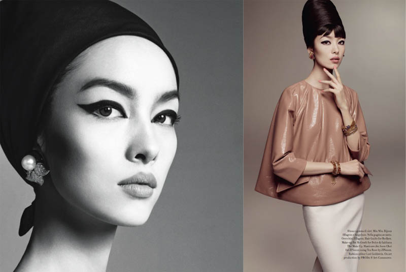 FeiFeiVogue7 Fei Fei Sun Wows for Vogue Italias January Issue by Steven Meisel