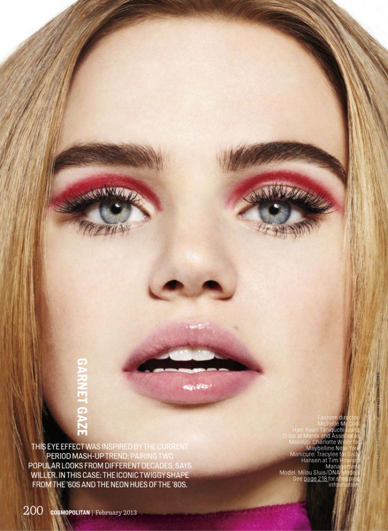 MilouCosmo4 Milou Sluis is Red Hot in Cosmopolitans February Issue by Jamie Nelson