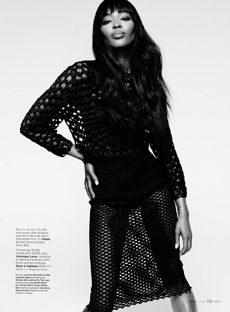 Naomi Campbell S04 0063v2 Naomi Campbell Works It for Elle US February 2013 by Thomas Whiteside 