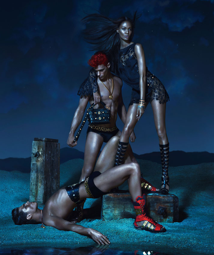 VersaceSS2 Kate Moss, Daria Werbowy and Joan Smalls Are Divine Beauties for Versaces Spring 2013 Campaign by Mert & Marcus