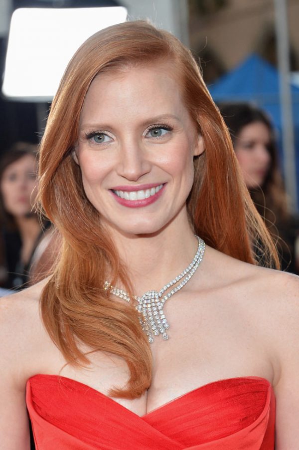 Jessica Chastain In Alexander McQueen At The 19th Annual Screen Actors