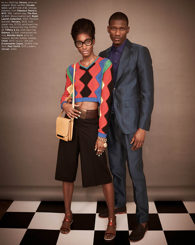 MelodieMonroseElle3 Melodie Monrose is 60s Glam for Mariano Vivanco in Elle US April 2013 