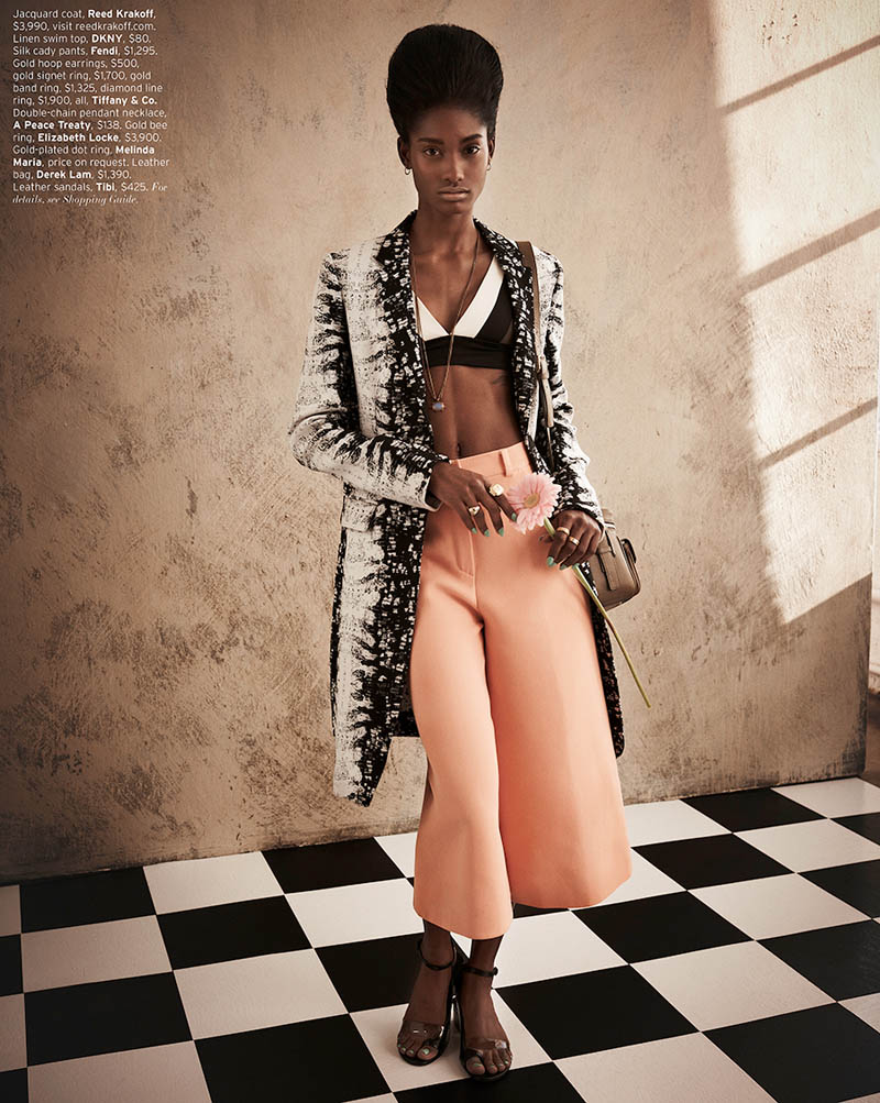 MelodieMonroseElle8 Melodie Monrose is 60s Glam for Mariano Vivanco in Elle US April 2013 