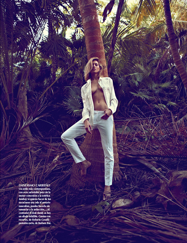 SarahGoreReevesVogueMexico9 Hana Jirickova Gets Tropical for Vogue Latin Americas 2013 April Cover Shoot