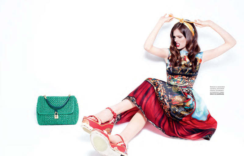coco rocha elle ukraine rankin4 Coco Rocha Models Spring Trends for Elle Ukraines March Cover Shoot by Rankin