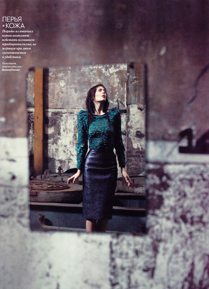 kinga r 0014 Kinga Rajzak Poses for Serge Leblon In Vogue Ukraine April 2013  