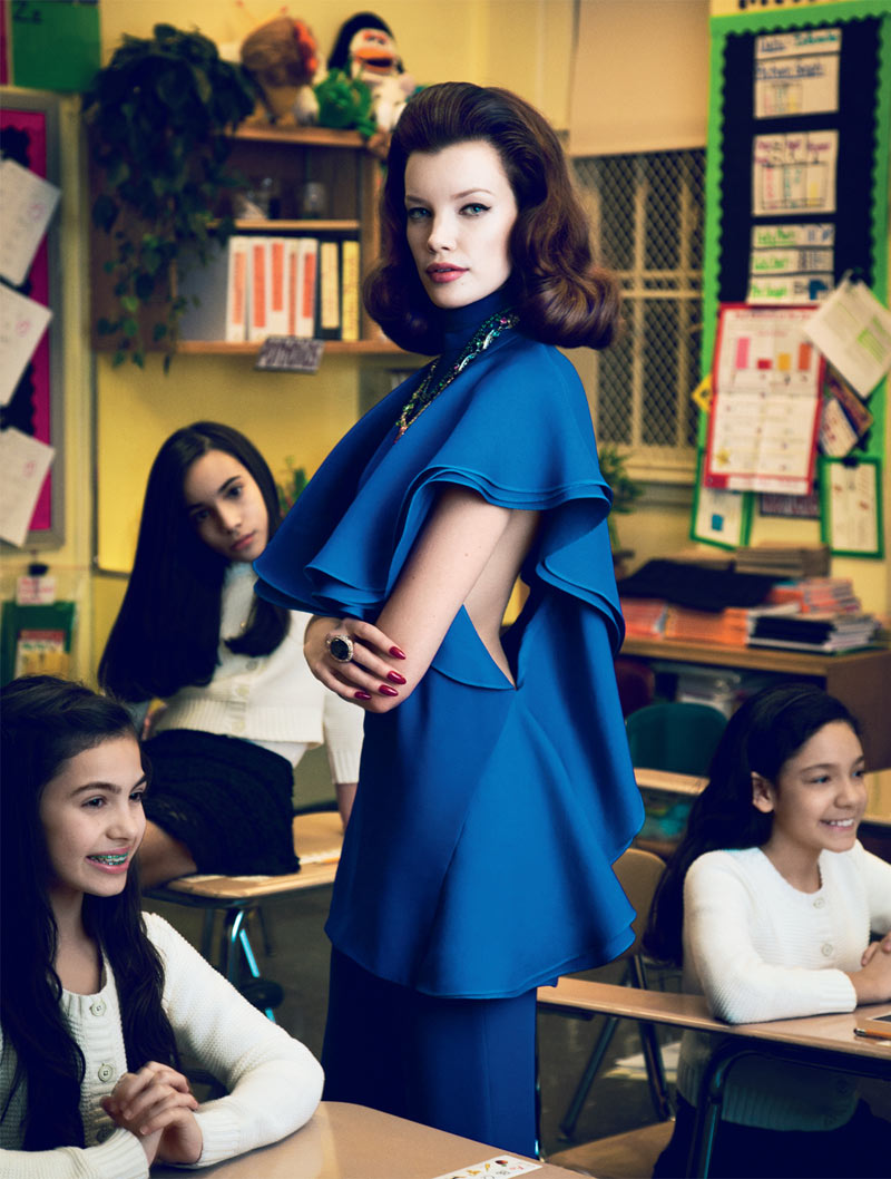 ElleMaestra2 Sarah Ruba Plays a Chic Teacher in Elle Mexicos April Issue by Yossi Michaeli