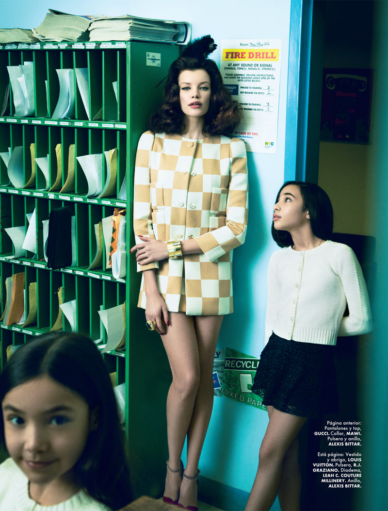ElleMaestra3 Sarah Ruba Plays a Chic Teacher in Elle Mexicos April Issue by Yossi Michaeli