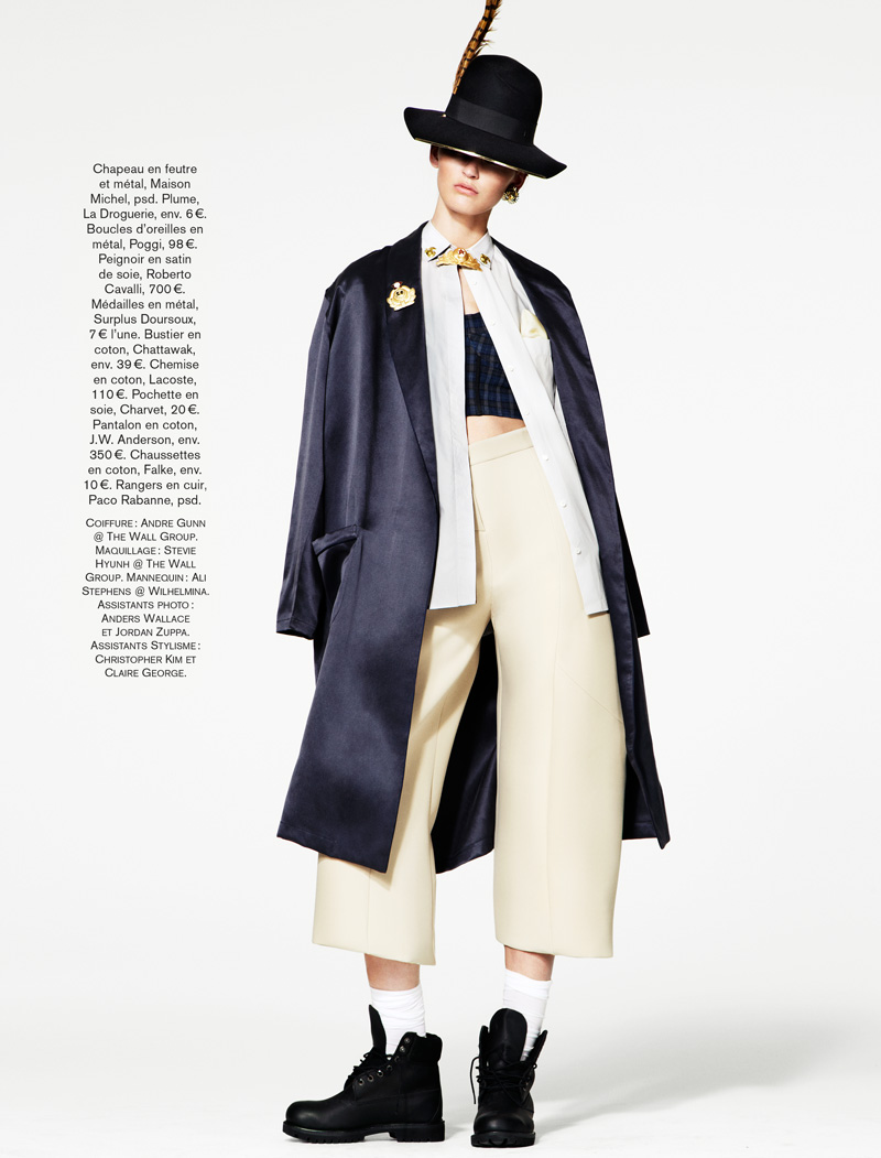 GLAMOUR FRANCE MAY13 09 Ali Stephens Dons Buffalo Boy Style for Glamour France’s May Issue by Jason Kim