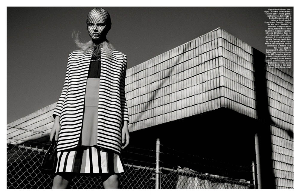 GregKadelVogueIT5 Greg Kadel Snaps Steffi Soede for Vogue Italias April Issue