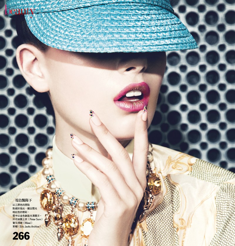 VogueTaiwan4 Maria Palm Gets Painted for Vogue Taiwan April 2013 by Yossi Michaeli 