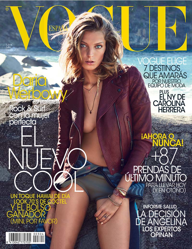 Daria Werbowy Covers Vogue Spains July 2013 Issue daria vogue cover Daria Werbowy Covers Vogue Spains July 2013 Issue