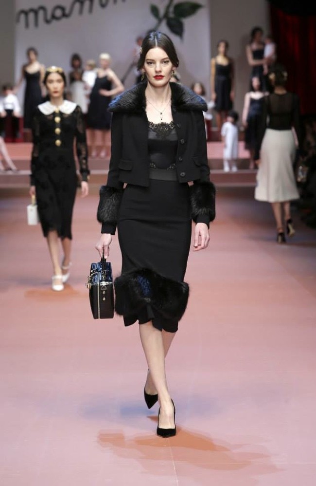 Dolce Gabbana Fall Motherly Dress Eternal Style