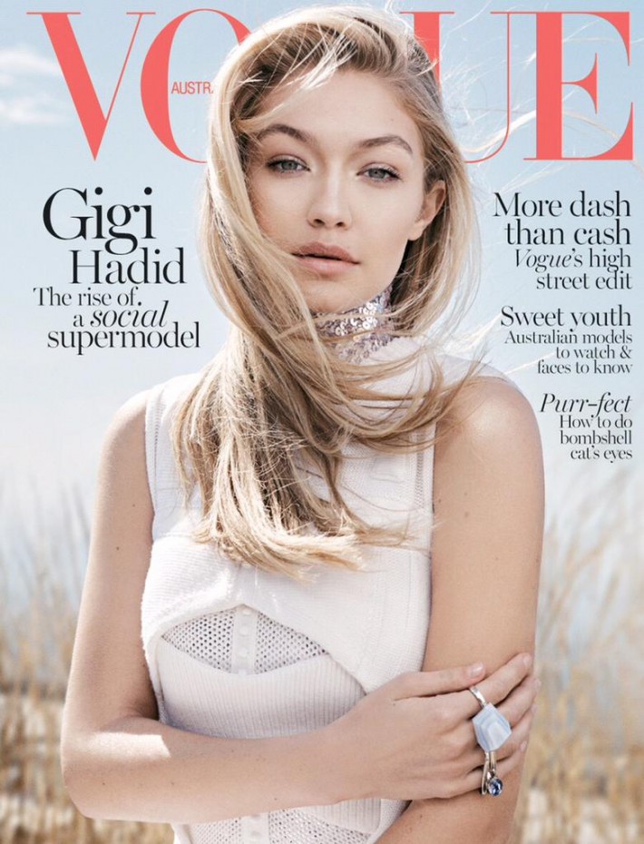 Gigi Hadid Vogue Paris Nude March Cover