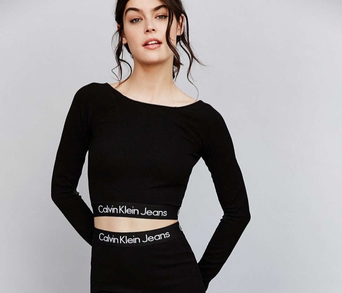 calvin klein jeans crop top