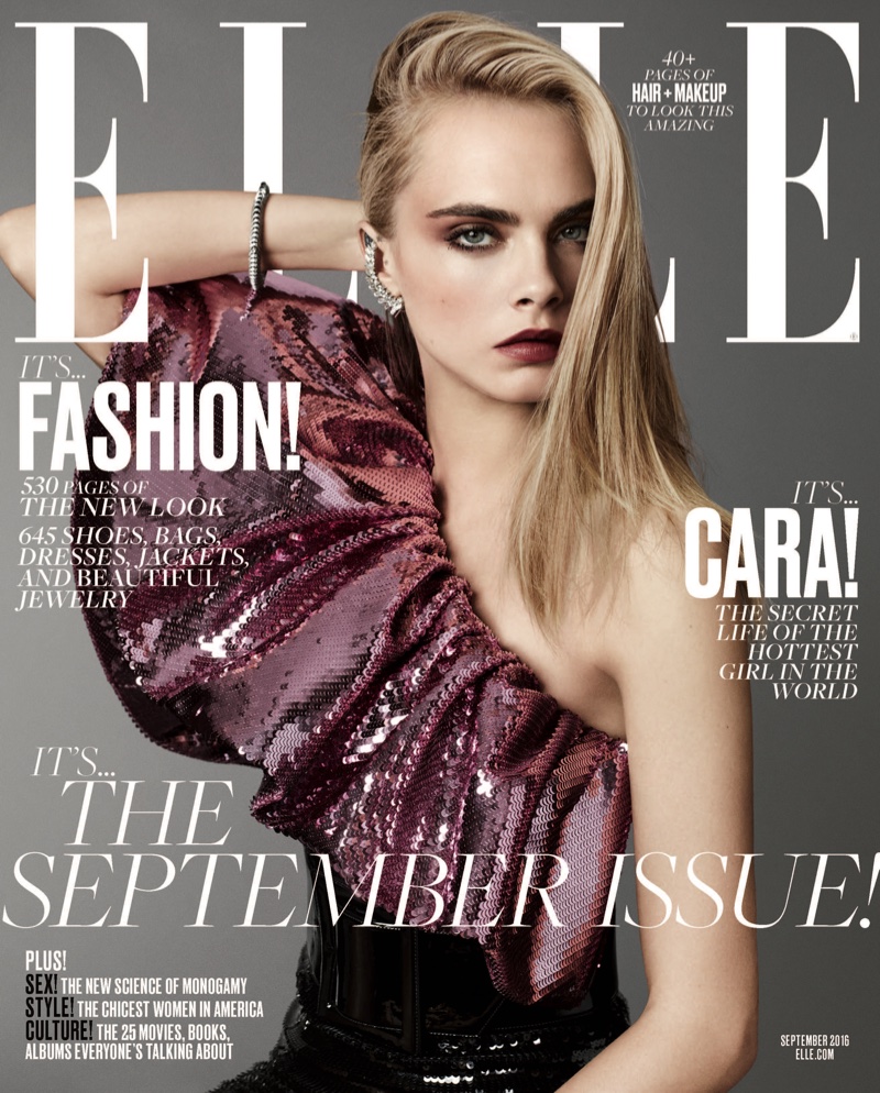 Cara Delevingne Elle Magazine September Photoshoot