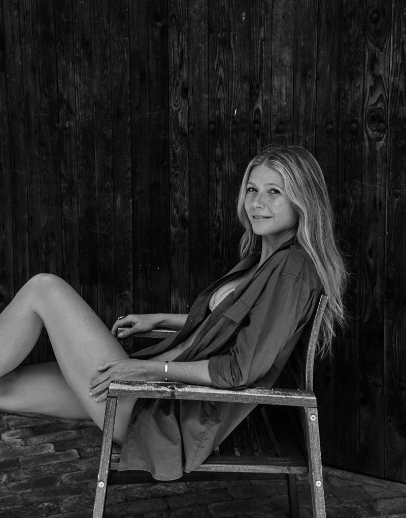 Gwyneth Paltrow Poses In Sunny Styles At The Beach For The Edit