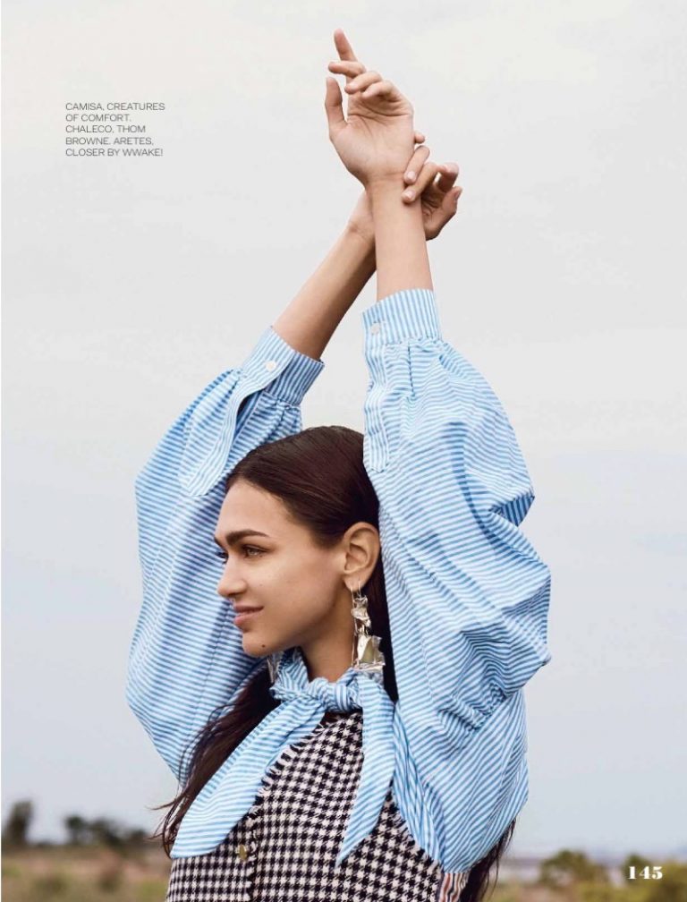 Zhenya Katava Takes On Western Style In Elle Mexico