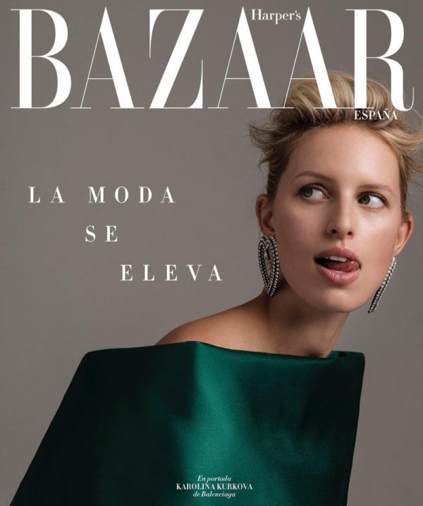 Karolina Kurkova Harper S Bazaar Spain Juankr Cover Editorial