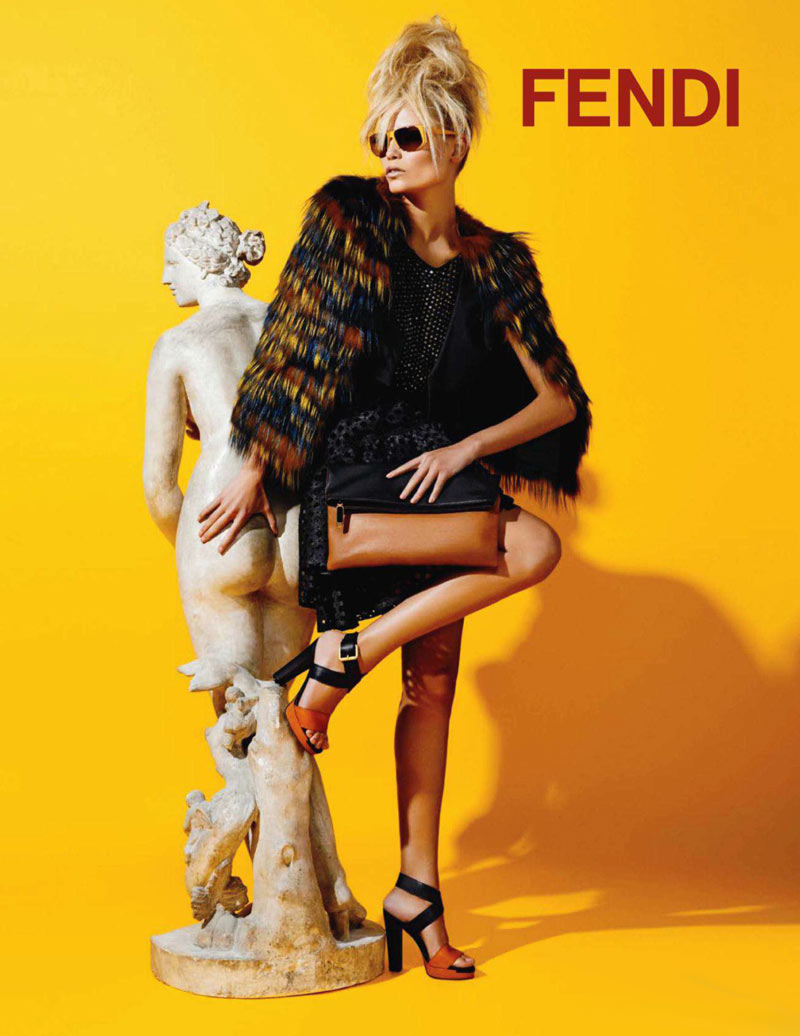 Natasha Poly for Fendi Resort 2012 Campaign by Karl Lagerfeld | Fashion ...
