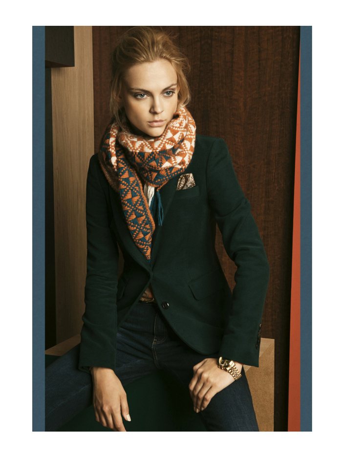massimo dutti green coat