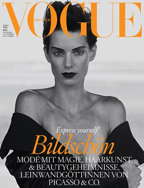 Vogue Germany April 2012 Cover | Iris Strubegger by Peter Lindbergh