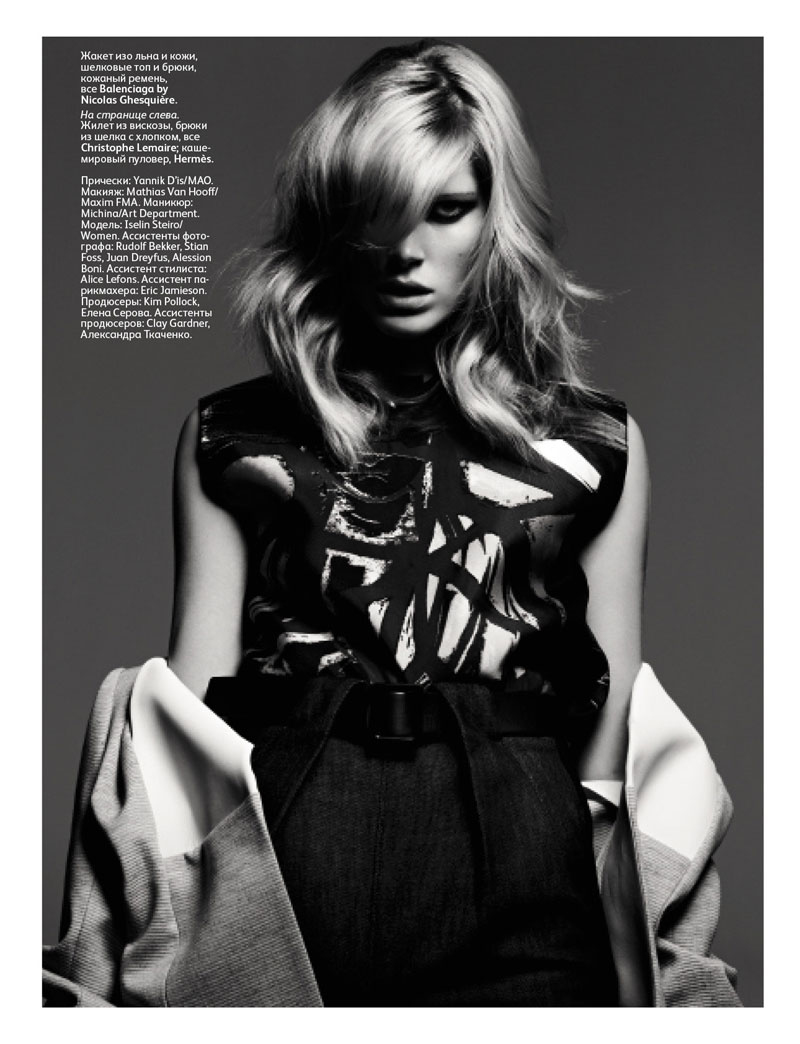 Iselin Steiro by Hedi Slimane for Vogue Russia March 2012 | Fashion ...