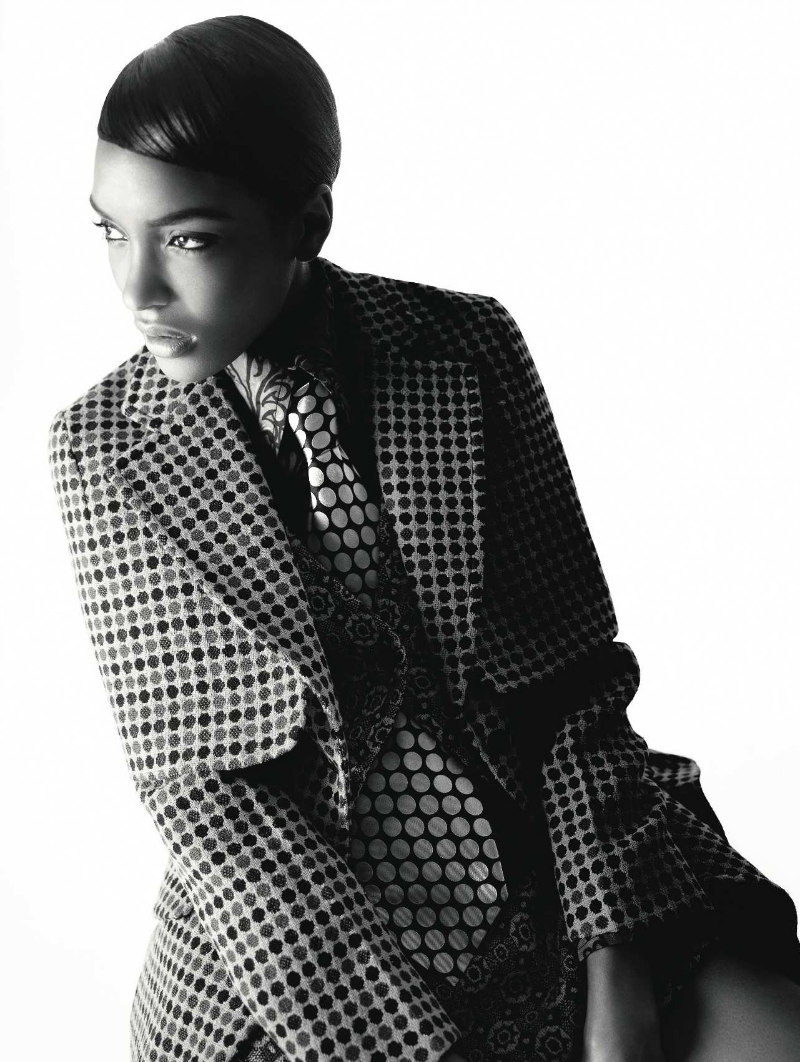 Jourdan Dunn is Pretty in Patterns for Vogue Russia October 2012 by ...
