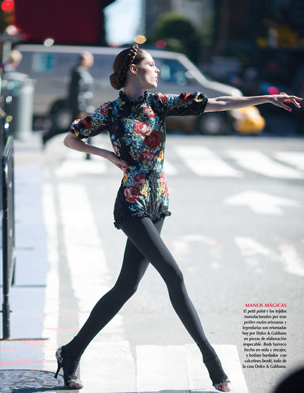 Coco Rocha Hits the Streets in Dolce & Gabbana for Vogue Mexico December 2012