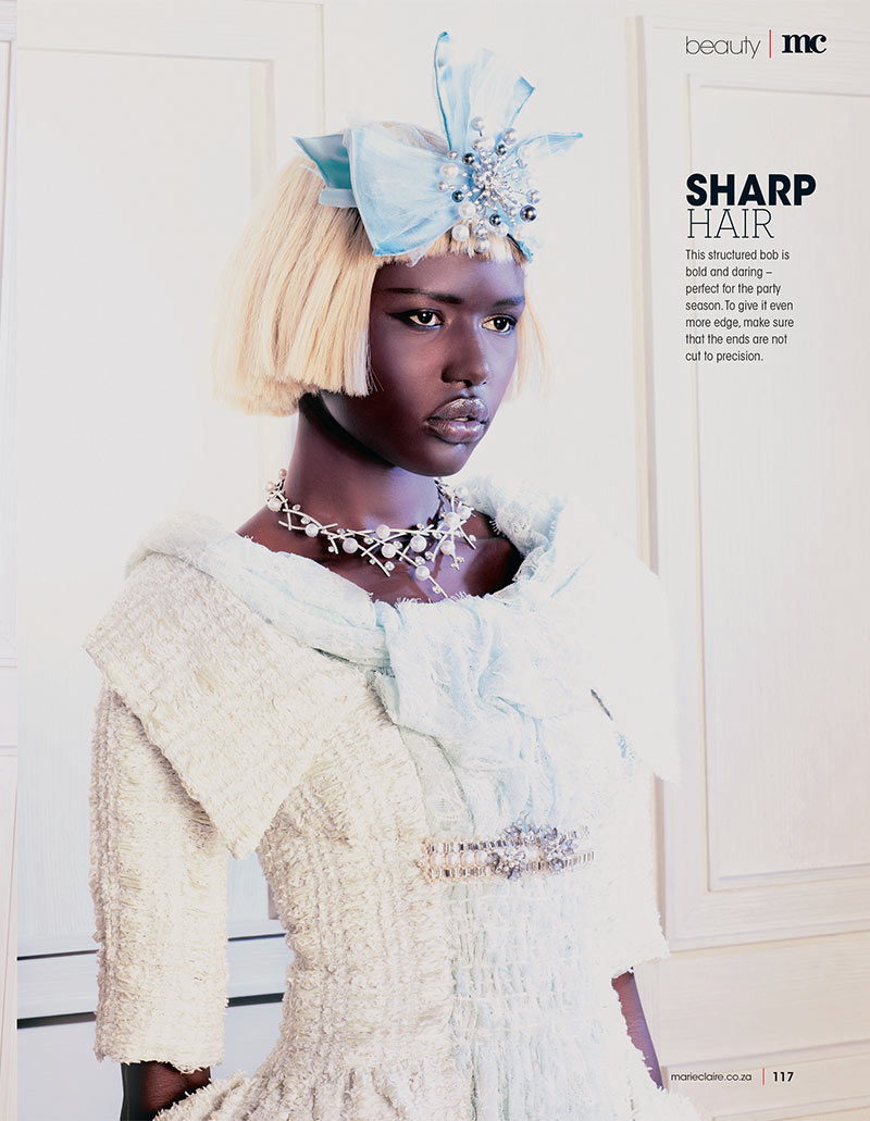 Ajak Deng Dons Chanel Beauty for Marie Claire South Africa's December Issue  – Fashion Gone Rogue