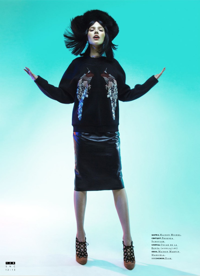 Sasha Luss Models Eastern Style for Nikolay Burykov's SnC Magazine Shoot