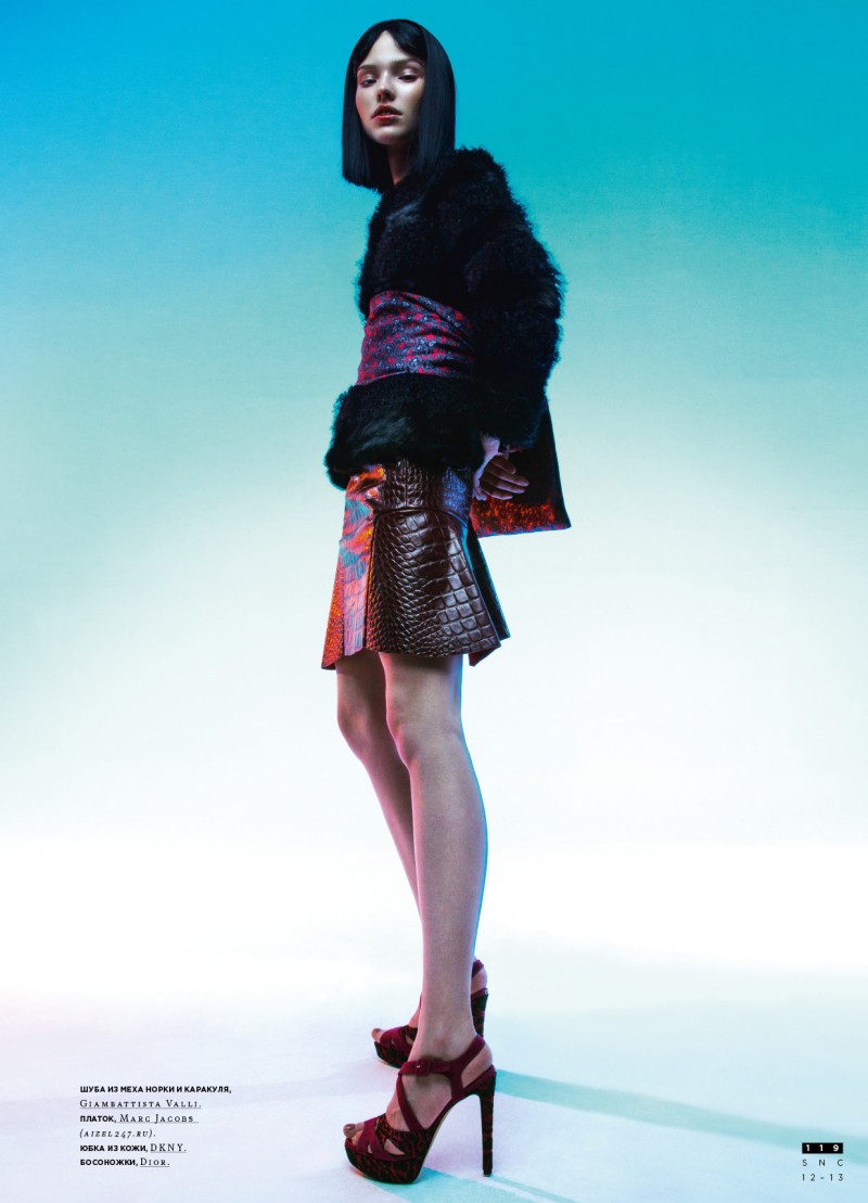 Sasha Luss Models Eastern Style for Nikolay Burykov's SnC Magazine Shoot