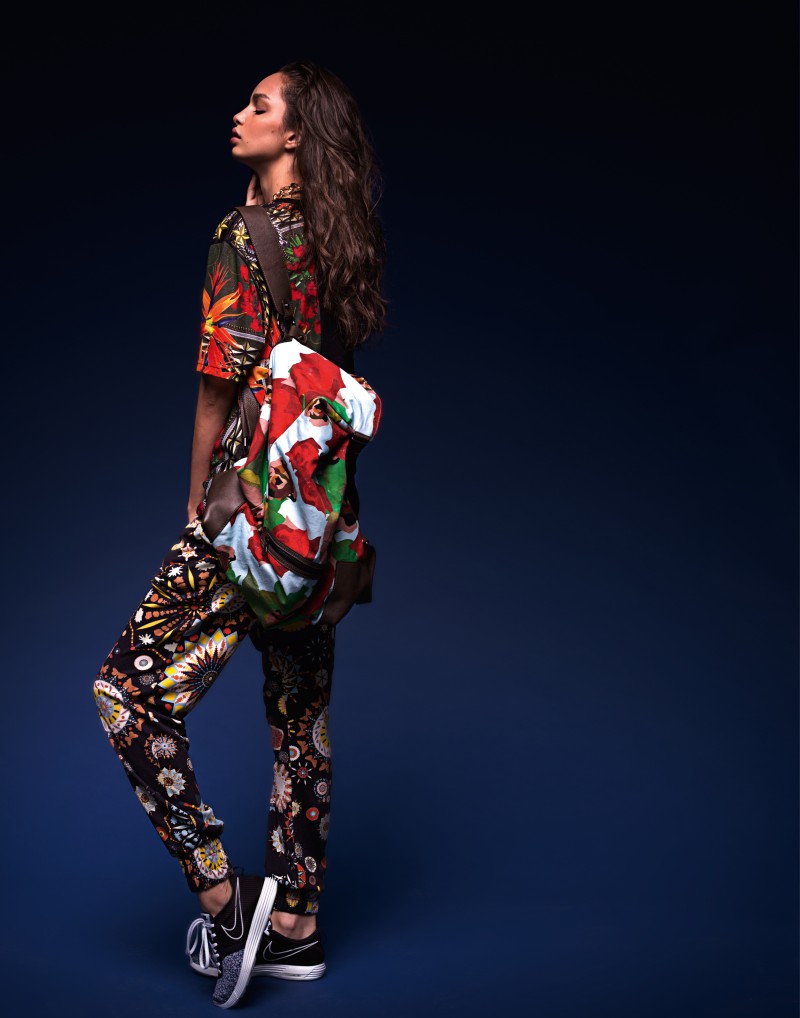 Luma Grothe Dons Sporty Florals for S Magazine, Shot by Neil Francis Dawson