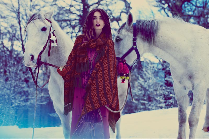 Anais Pouliot and Andreea Diaconu Star in Free People's Fairytale Inspired November Catalogue