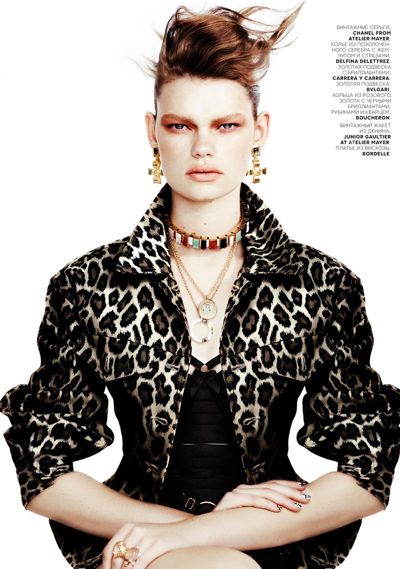 Kelly Mittendorf Dons Gems with Edge for Emma Tempest’s Vogue Russia ...