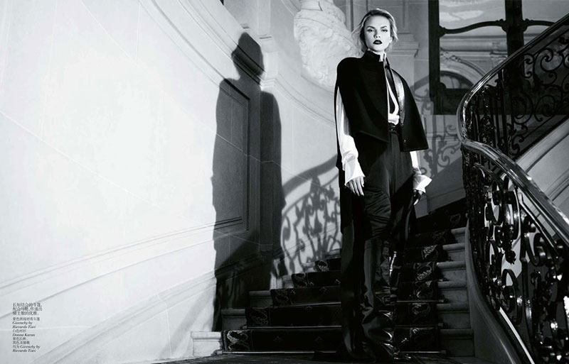 Natasha Poly is Alluring in Vogue China November 2012 by Willy Vanderperre