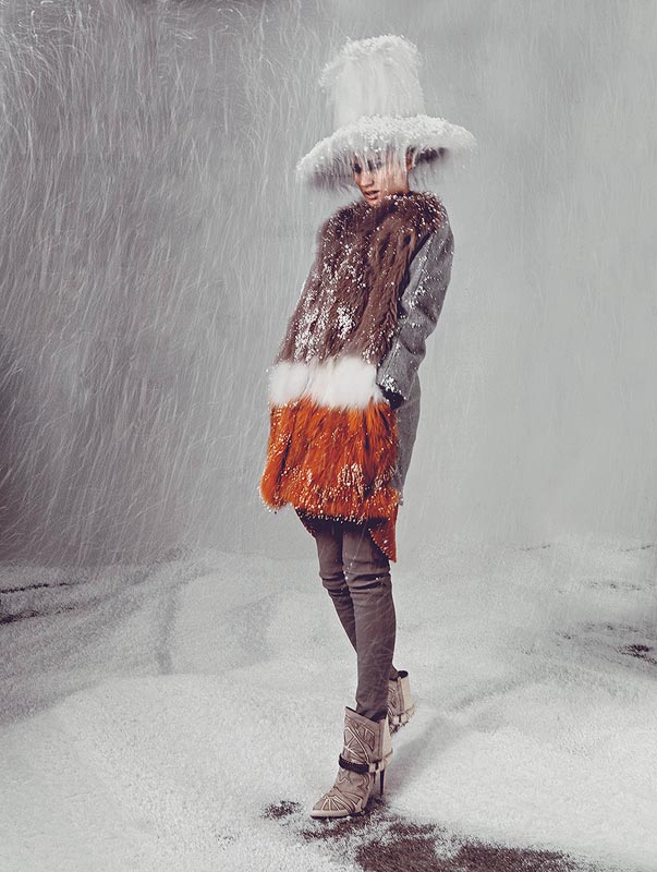 Igor Oussenko Captures Snow-Covered Looks for Stolnick Magazine