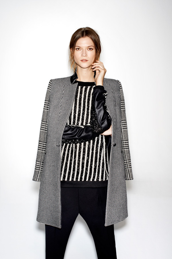 Kasia Struss Models Zara's December 2012 Lookbook