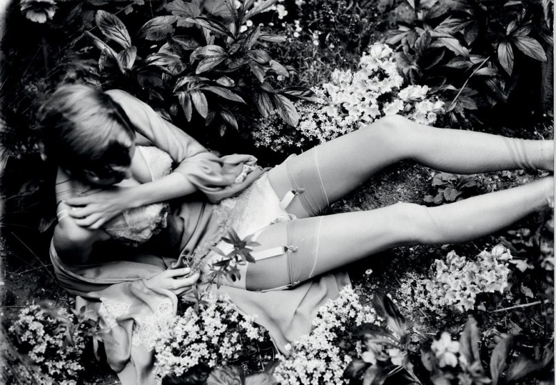 Camille Rowe Poses for Ellen von Unwerth in Lingerie Looks for Grey F/W 2012